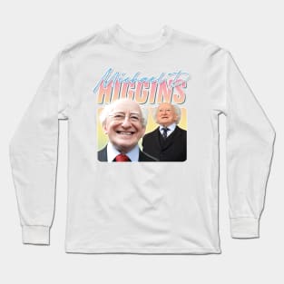 Michael D Higgins - - Retro Aesthetic Fan Art T-Shirt Long Sleeve T-Shirt